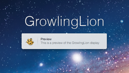 GrowlingLion – ein helles, schlichtes Growl-Theme