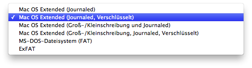 FileVault 2: USB-Stick formatieren FileVault 2: USB-Stick formatieren
